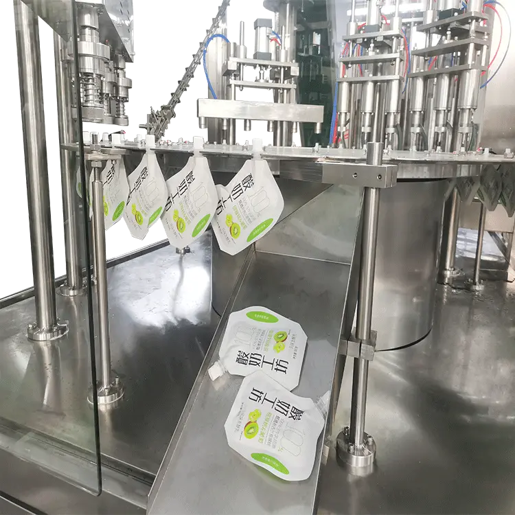 Liquid pouch filling equipment