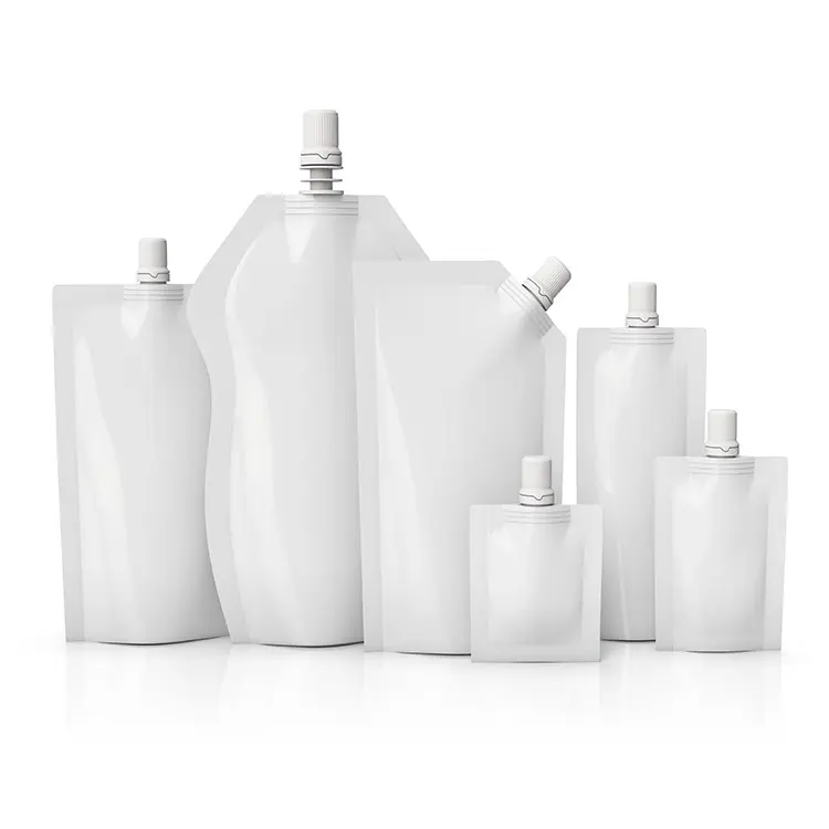 Spout pouch condiment filling