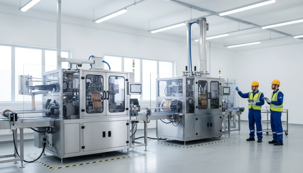 Pump filling machine for medium viscosity condiments