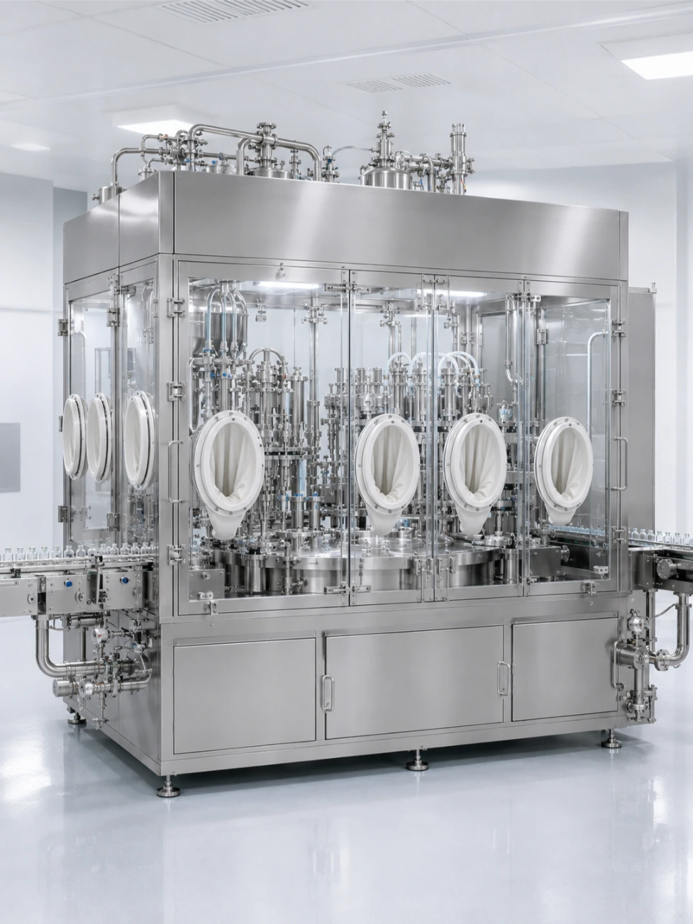 Isolator aseptic vial filler
