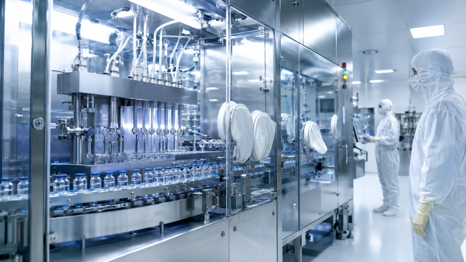 Vial filling machine aseptic isolator pharmaceutical