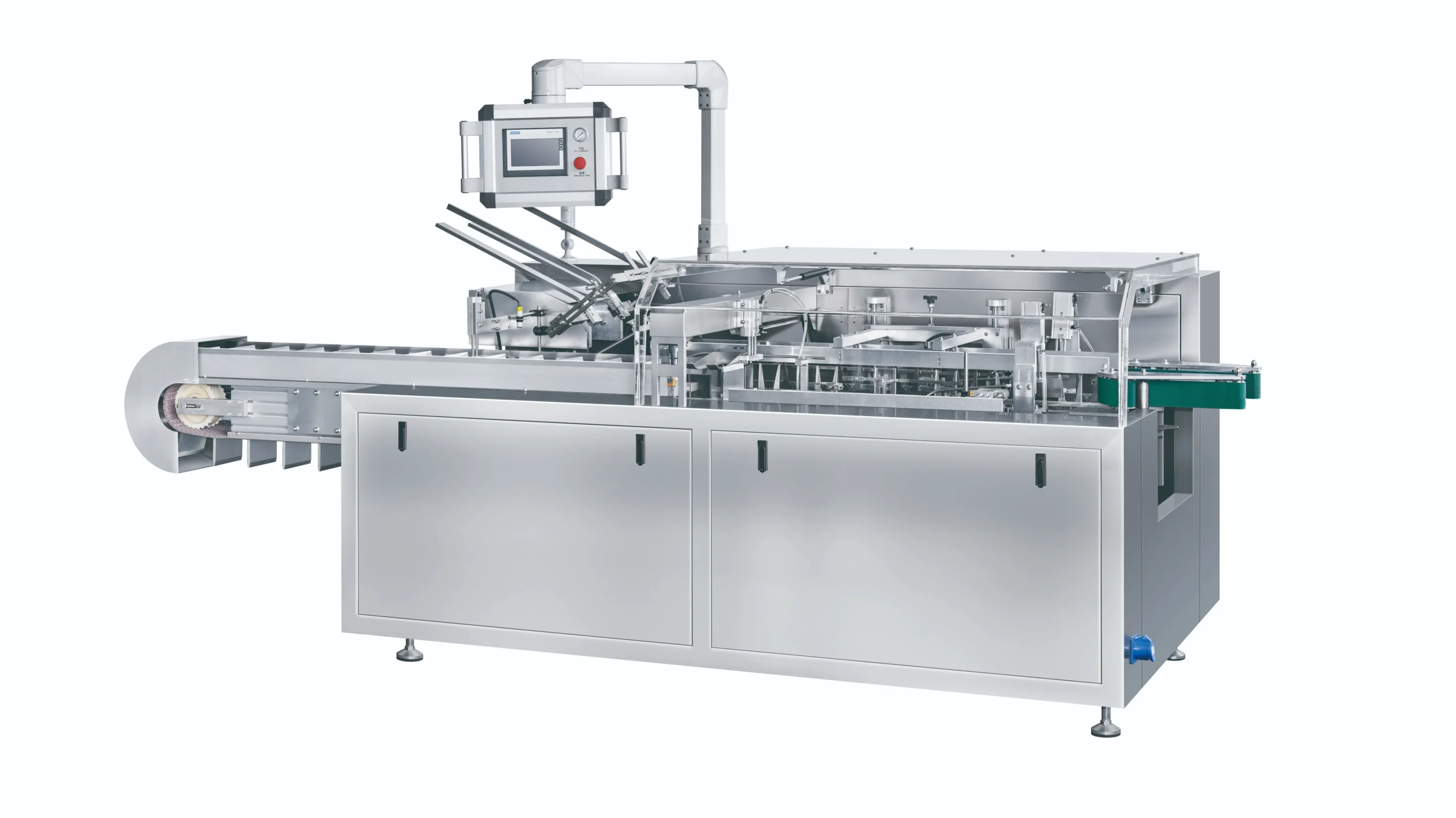 Side-load amenity box cartoner