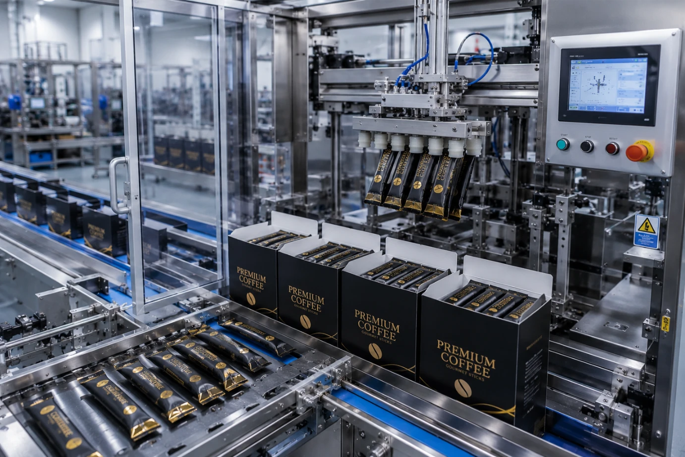 UK HoReCa coffee stick gift-box line