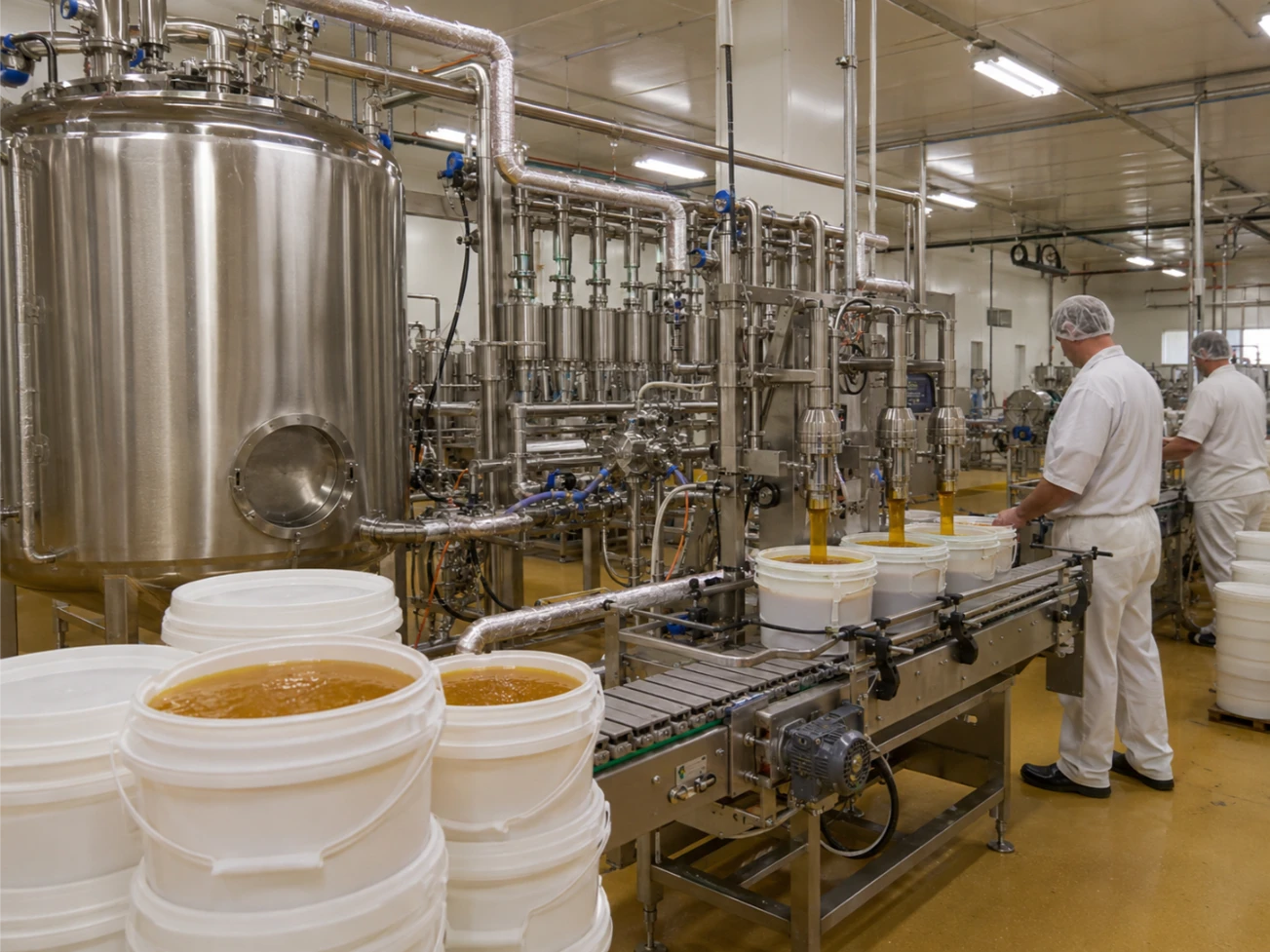 German organic honey bulk pail line