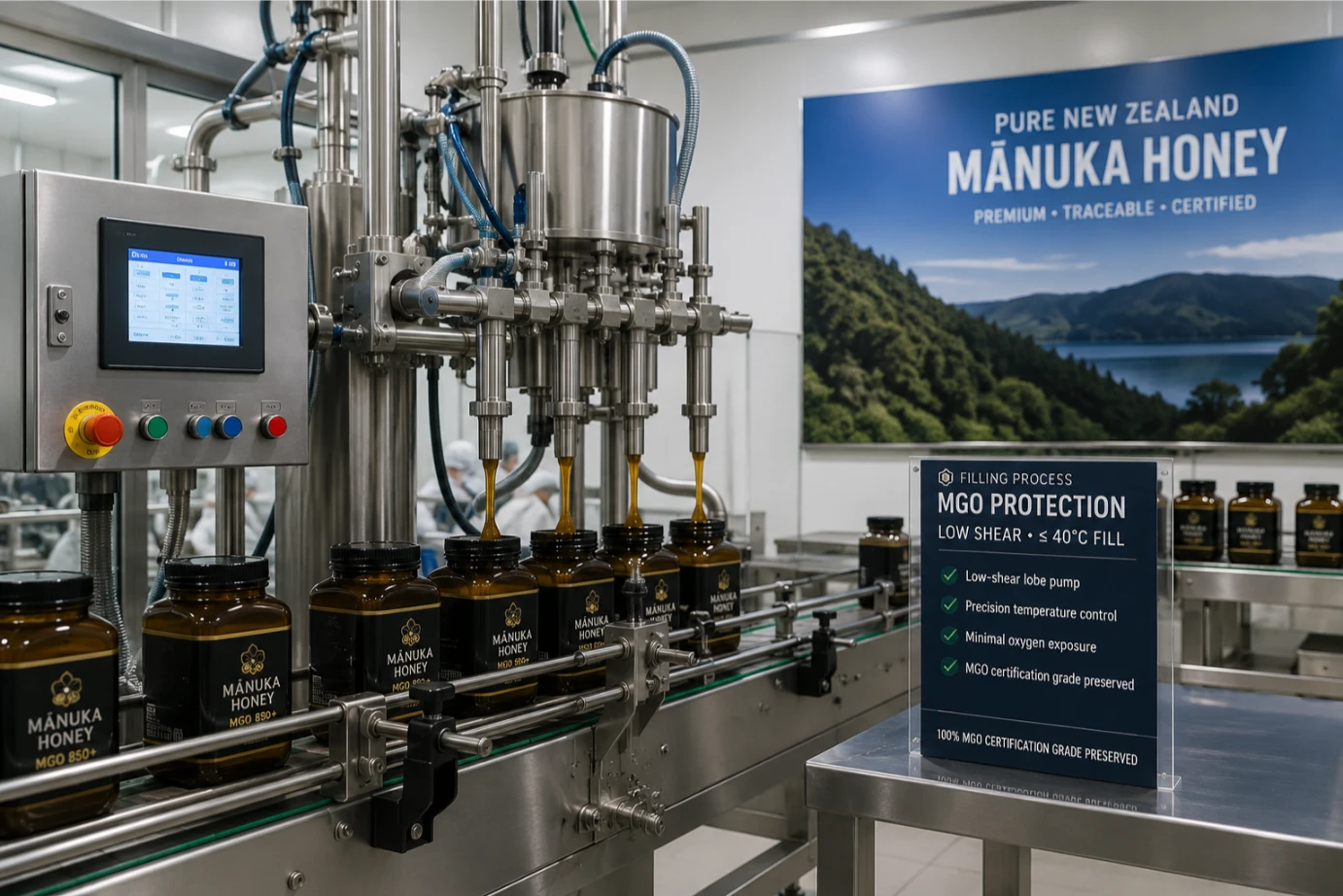 New Zealand manuka honey stick line