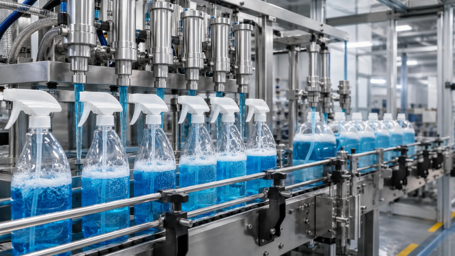 Cleaning fluids packaging