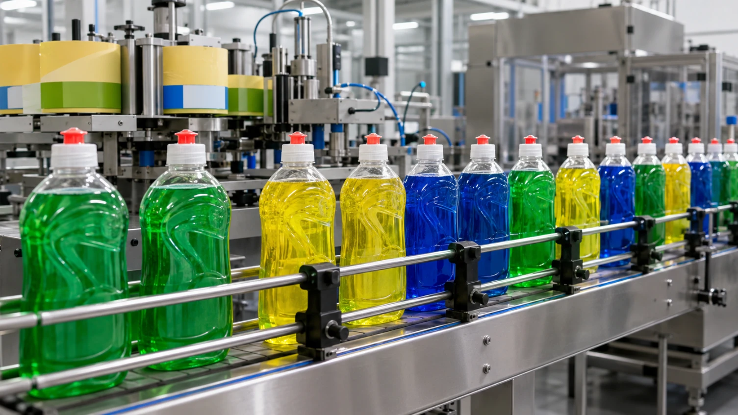 Dishwashing liquids packaging