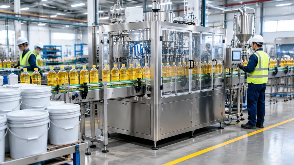 Choose Edible Oil Filling Machines for Bottles and Pails