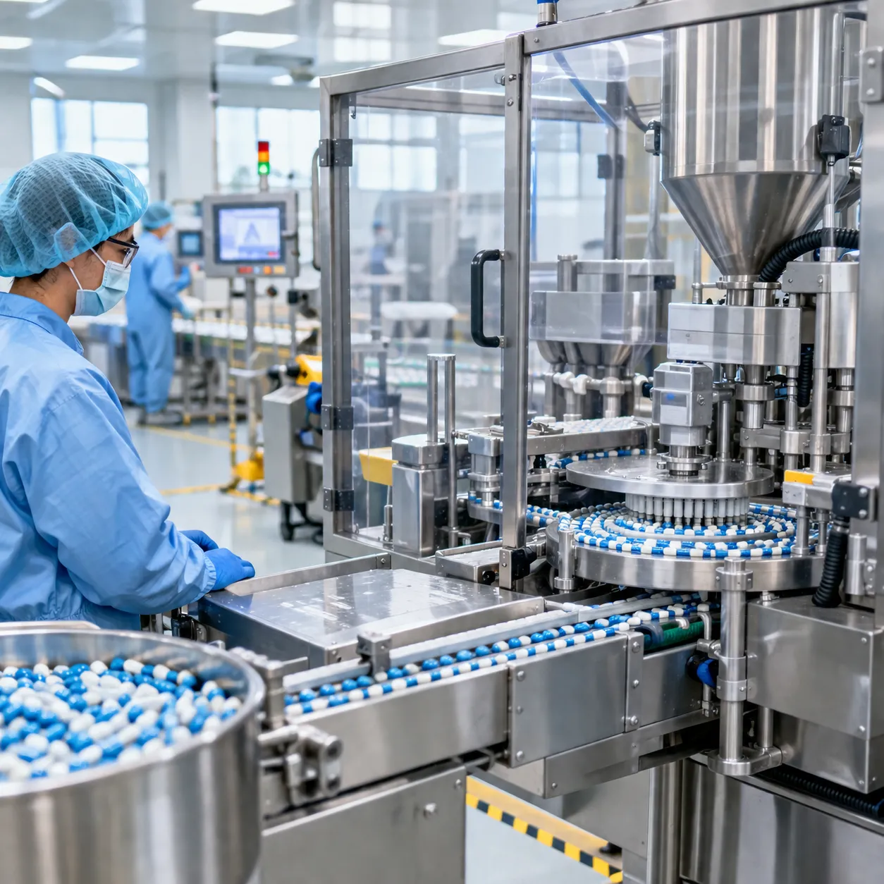 Medicine Capsule Filling Machine Operation